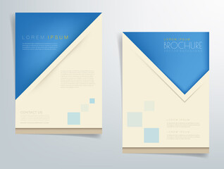 Header flyer business brochure vector graphic with space for text and message design