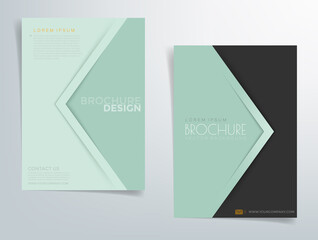 Header flyer business brochure vector graphic with space for text and message design