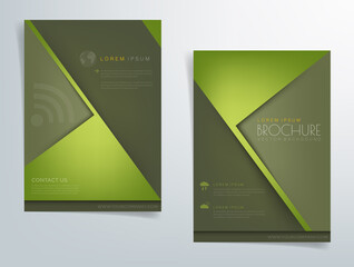 Header flyer business brochure vector graphic with space for text and message design