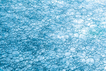 Macro bubble,Macro close up of soap bubbles look like scienctific image of cell and cell membrane