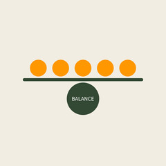Balance, life coaching, mentor logo