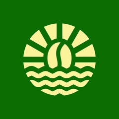 Coffee Green Beach Logo