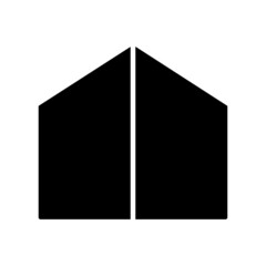 House icon. glyph style. silhouette. simple design editable. Design template vector