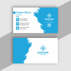 simple, clean, creative, unique, stylish, colorful minimal business card design print ready template