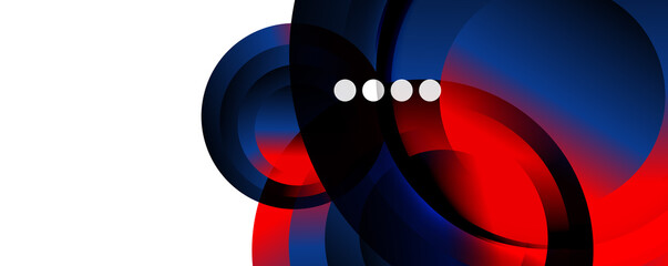 Fluid gradients, swirls and circles. Bright color lines. Vector Illustration For Wallpaper, Banner, Background, Landing Page