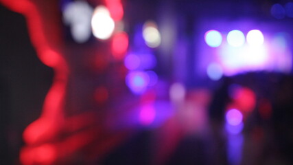 sparkling lights in the nightclub