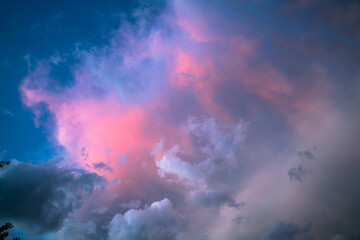 Fototapeta na wymiar colorful clouds and sky