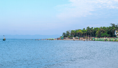 The St. Martin's Island, locally known as Narkel Jinjira, is the only coral island and one of the most famous tourist spots of Bangladesh.