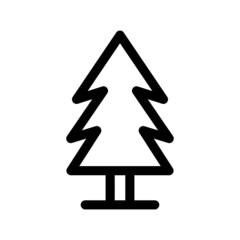 Christmas Tree Icon Vector Illustration