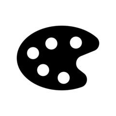 Fototapeta premium Color Palette Icon Vector Illustration