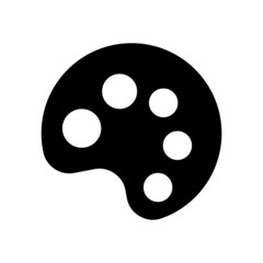 Color Palette Icon Vector Illustration