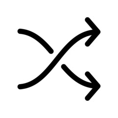 Shuffle Icon Vector Illustration