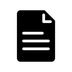 Document Icon Vector Illustration