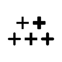 Add Icon Set Vector Illustration