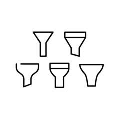Filter Icon Set Vector Illustration