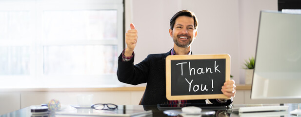 Thank You Corporate Job Appreciation Sign