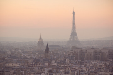 Fototapeta na wymiar Paris Sunset Cityscape