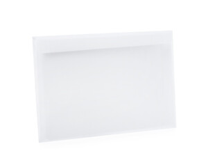 One simple paper envelope isolated on white