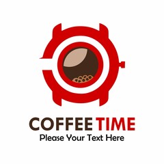 Coffee time logo template illustration