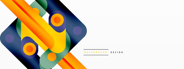 Lines geometric creative abstract background. Bright color line composition for wallpaper, banner, background or landing