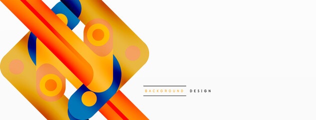 Lines geometric creative abstract background. Bright color line composition for wallpaper, banner, background or landing