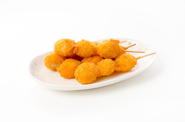 うずら卵の串揚げ