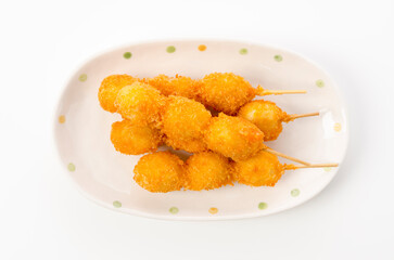 うずら卵の串揚げ