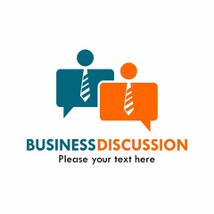 Chat worker logo template illustration