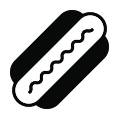 hotdog vector Line Icon. Simple Creative vector Line Icon