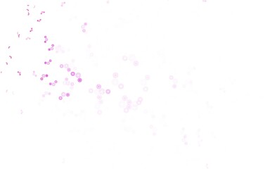 Light Pink vector pattern with spheres.