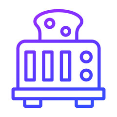 toaster vector Line Icon. Simple Creative vector Line Icon