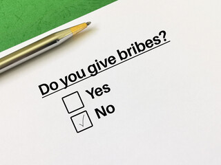 Questionnaire about social inequality