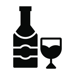 drink vector glyph Icon. Simple Creative vector Line Icon