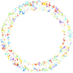Fototapeta premium Question marks Quiz doubt survey faq public poll.