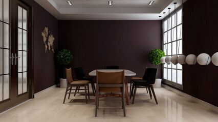 modern office meeting room for company logo mockup