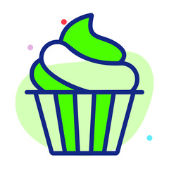 cupcake vector Line Icon. Simple Creative vector Line Icon
