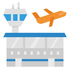 airport flat icon