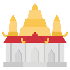 temple flat icon