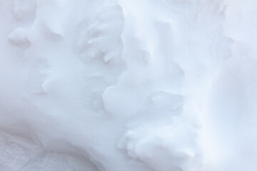 Snowy crust as an abstract background.