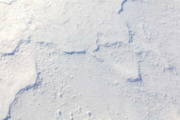Snowy crust as an abstract background.