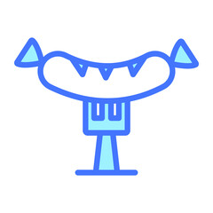 sausage vector Line Icon. Simple Creative vector Line Icon