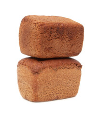 Bread isolated on white background.