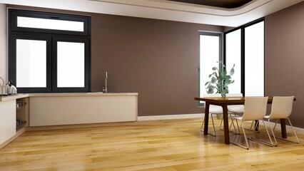 office pantry area 3d render interior design