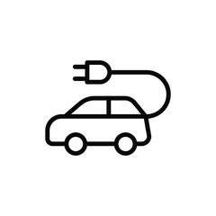 Electric car symbol icon, vector illustration. Conservation saving support and solution. Energy sign and symbol. Isolated on white background. vector illustration flat design. Environment and sustaina