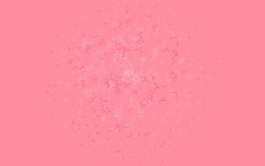 Light Pink, Red vector background with forms of artificial intelligence.