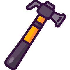 hammer line icon