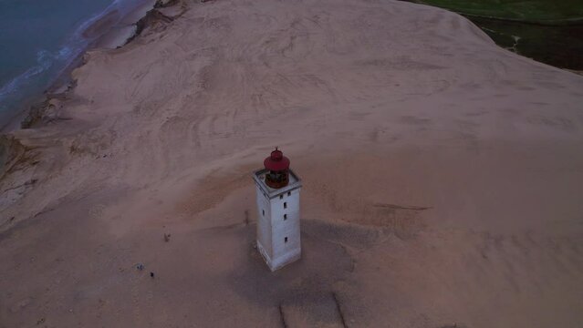 Drone Over Rubjerg Knude Lighthouse