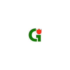 gi g i initial logo vector font