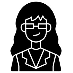 accountant solid icon