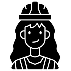 engineer solid icon